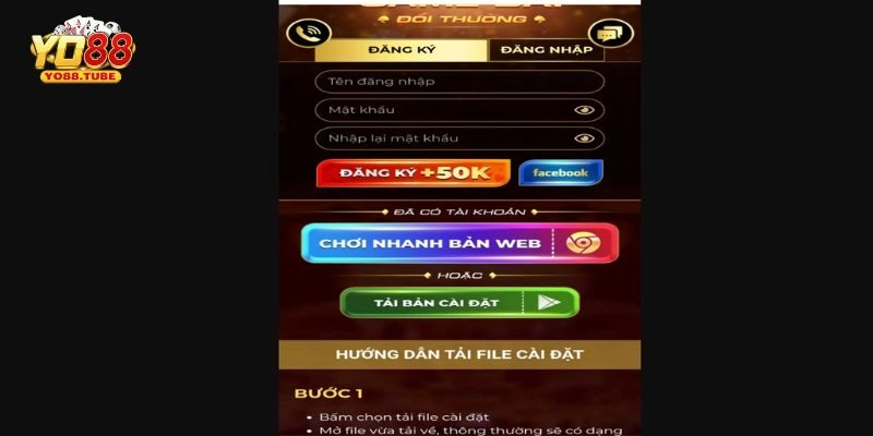Tải App Yo88 - Hướng Dẫn Thao Tác Cơ Bản, Tải Nhanh 3 Phút